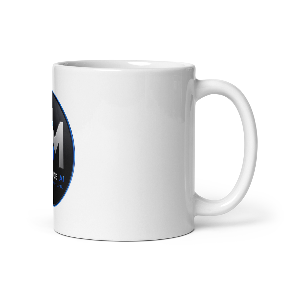 BlockMob AI 11 oz White Glossy Mug — view 1