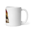 BlockMob Worldwide 11 oz White Glossy Mug — view 1